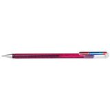 Pentel Dual Metallic gelpen roze/metallic blauw