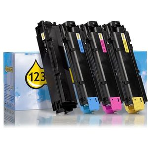 Toner Kyocera aanbieding: TK-5415K / C / M / Y zwart + 3 kleuren (123inkt huismerk)