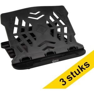 Aanbieding: 3x 123inkt laptopstandaard zwart