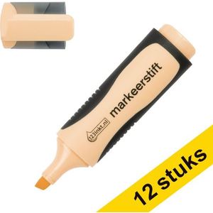 Aanbieding: 12x 123inkt markeerstift pasteloranje