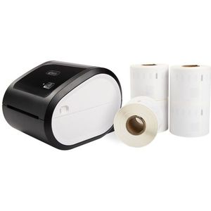 123inkt labelprinter LW650XL PRO - bundel met 5 grote multifunctionele etiketten