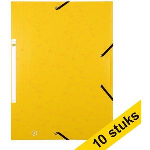 Aanbieding: 10x 123inkt elastomap karton geel A4