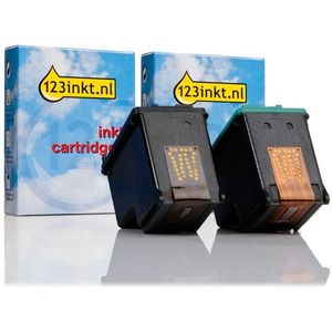 Aanbieding: 123inkt huismerk vervangt HP 339 zwart + HP 343 kleur