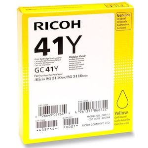 Ricoh - GC-41Y - Gel Inktcartridge - Geel - Hoge Capaciteit - Origineel
