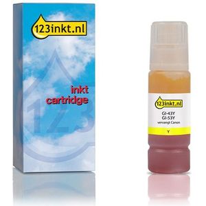 Canon GI-43Y inktfles geel (123inkt huismerk)
