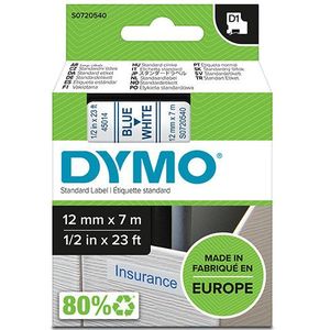 Dymo S0720540 / 45014 tape blauw op wit 12 mm (origineel)