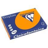 Clairefontaine gekleurd papier fel oranje 160 grams A3 (250 vel)