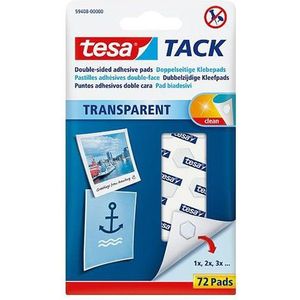 Tesa Tack transparante kleefpads (72 stuks)