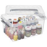 Sunware - Q-line opbergbox 6L transparant metaal - 30 x 20 x 14,3 cm