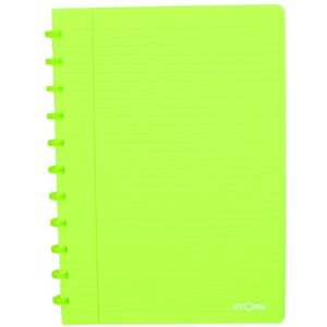 Atoma Trendy gelinieerd schrift A4 transparant groen 72 vel