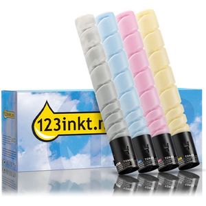 Toner Lexmark aanbieding: 76C00K0, C0, M0, Y0 zwart + 3 kleuren (123inkt huismerk)