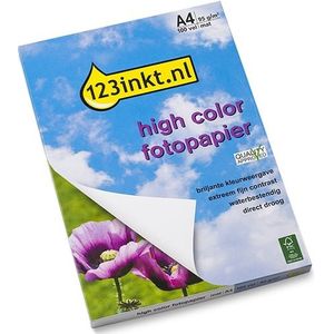 123inkt - High Color - Mat Fotopapier - A4 - 95 grams - 100 vel - FSC® Mix 70%