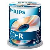 Philips cd-r 80 min. 100 stuks in cakebox