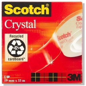 3M Scotch Crystal Clear plakband 19 mm x 33 m