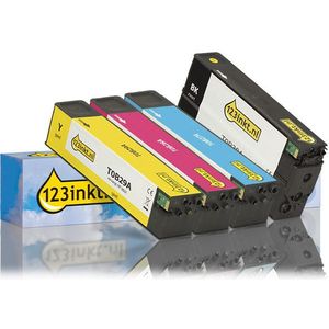 Inktcartridge Aanbieding: 123inkt huismerk vervangt HP 982X multipack zwart/cyaan/magenta/geel