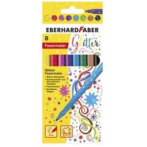 Eberhard Faber Glitter viltstiften (8 stuks)