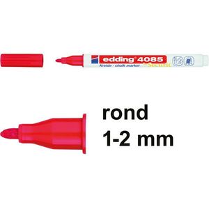 Edding 4085 krijtstift rood (1 - 2 mm rond)