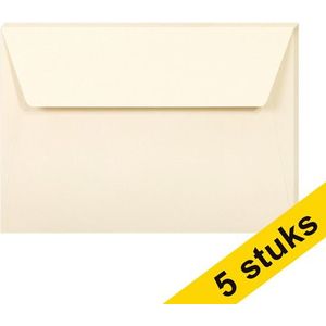 Clairefontaine gekleurde enveloppen ivoor C6 120 grams (5 stuks)
