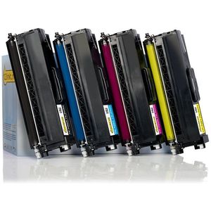 Toner Aanbieding: 123inkt huismerk vervangt Brother TN-329 BK / C / M / Y zwart + 3 kleuren