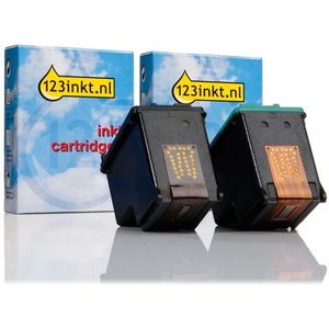 Inktcartridge Aanbieding: 123inkt huismerk vervangt HP 337 zwart + HP 343 kleur