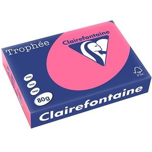 Clairefontaine gekleurd papier fuchsia 80 grams A4 (500 vel)