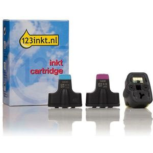 123inkt huismerk vervangt HP 363 (CB333EE) multipack cyaan/magenta/geel