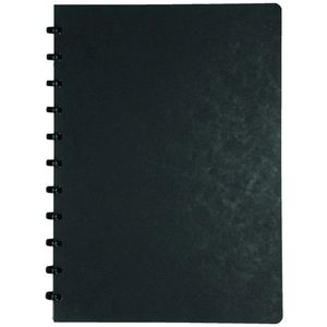 Atoma meetingbook A4 gelinieerd zwart 63 vel