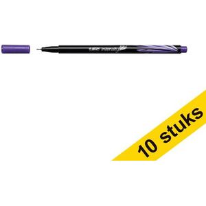 Aanbieding: 10x BIC Intensity fineliner paars