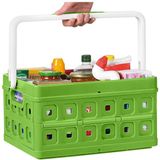 Sunware Square vouwkrat met handgreep 24L groen x ,3