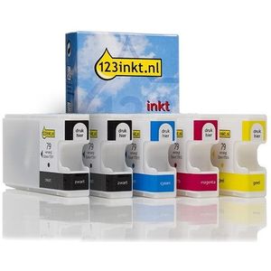 Epson aanbieding: 79 serie 2x zwart + 3 kleuren Inktcartridge (123inkt huismerk)