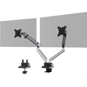 Durable Select Plus monitorarm voor 2 monitoren zilver (met klem en bladdoorvoer)