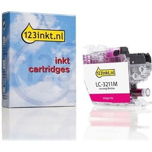 123inkt huismerk vervangt Brother LC-3211M inktcartridge magenta