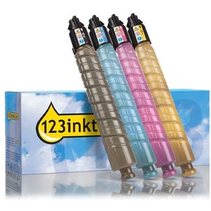 Toner Ricoh IM C400 aanbieding: zwart + 3 kleuren (123inkt huismerk)
