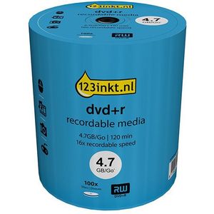 123inkt dvd+r 100 stuks op spindel