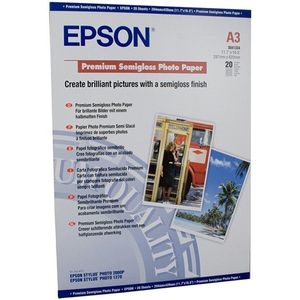 Epson S041334 premium semi-gloss photo paper 251 grams  DIN A3 (20 vel)