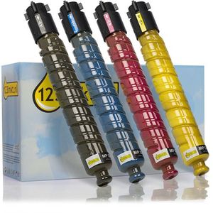Toner Ricoh type MP C400E aanbieding: zwart + 3 kleuren (123inkt huismerk)