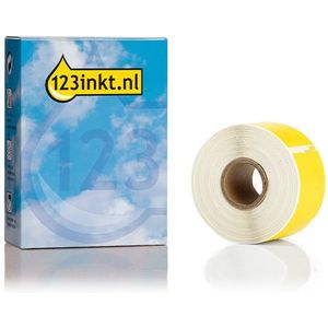 Dymo S0722400 / 99012 brede gele adresetiketten 2 rollen (123inkt huismerk)