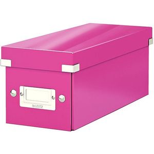 Leitz 6041 WOW cd-box roze metallic