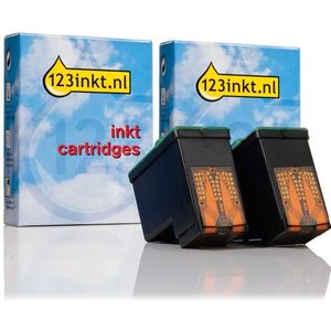 Dell series 1 combinatie aanbieding: 592-10039 zwart + 592-10040 kleur Inktcartridge (123inkt huismerk)