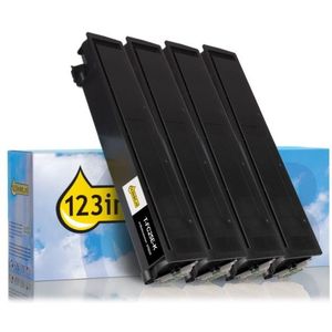 Toner Toshiba T-FC25E aanbieding: zwart + 3 kleuren (123inkt huismerk)