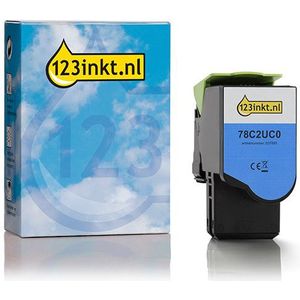 Lexmark 78C2UC0 toner cyaan extreem hoge capaciteit (123inkt huismerk)