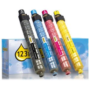 Toner Ricoh SP-C820DNHE aanbieding: zwart + 3 kleuren (123inkt huismerk)