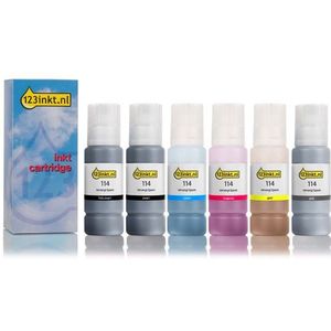 Epson 114 multipack 2 zwart + 4 kleur Inktcartridge (123inkt huismerk)