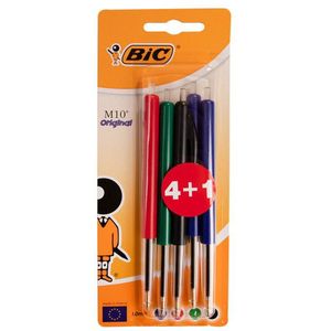 BIC M10 Clic balpen medium assorti (5 stuks)