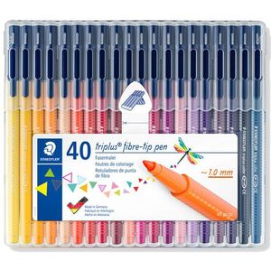 Staedtler Triplus color 323 driekantige viltstiften (40 stuks)