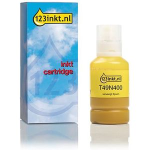 Epson T49N400 inktfles geel (123inkt huismerk)