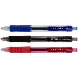 123inkt set 3 gelpennen blauw/zwart/rood