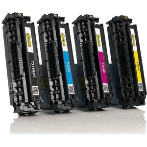 Toner Canon aanbieding: 731H BK, 731C, 731M, 731Y zwart + 3 kleuren (123inkt huismerk)