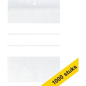 Aanbieding: 10x 123inkt gripzak met schrijfvlak 80 mm x 120 mm (100 stuks)