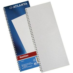 Atlanta notitieboek 330 x 135 mm gelinieerd 70 grams met spiraal 50 vel